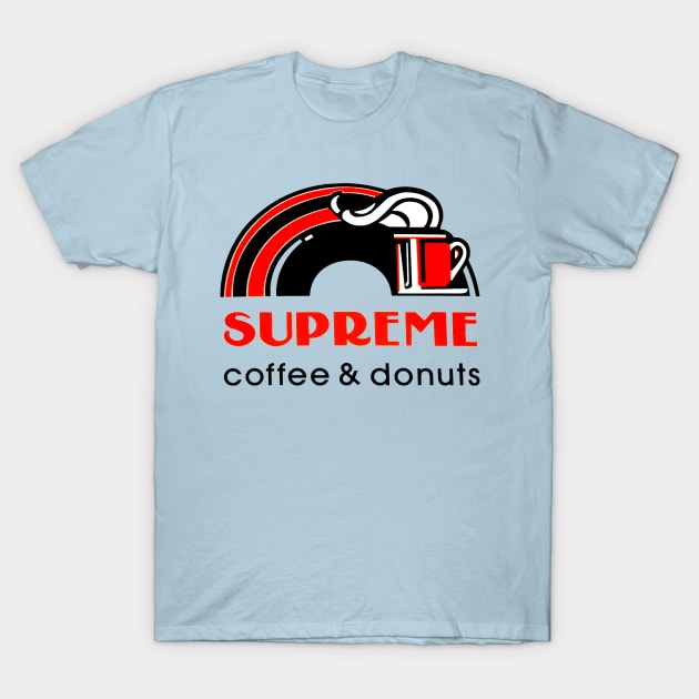 Supreme Coffee & Donuts - Brockton/Seekonk, MA T-Shirt by Mass aVe mediA